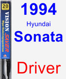 Driver Wiper Blade for 1994 Hyundai Sonata - Vision Saver