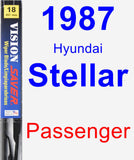 Passenger Wiper Blade for 1987 Hyundai Stellar - Vision Saver