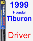 Driver Wiper Blade for 1999 Hyundai Tiburon - Vision Saver