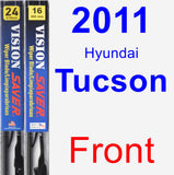 Front Wiper Blade Pack for 2011 Hyundai Tucson - Vision Saver