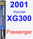 Passenger Wiper Blade for 2001 Hyundai XG300 - Vision Saver