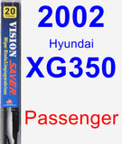 Passenger Wiper Blade for 2002 Hyundai XG350 - Vision Saver