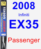 Passenger Wiper Blade for 2008 Infiniti EX35 - Vision Saver