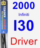 Driver Wiper Blade for 2000 Infiniti I30 - Vision Saver