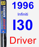 Driver Wiper Blade for 1996 Infiniti I30 - Vision Saver