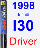 Driver Wiper Blade for 1998 Infiniti I30 - Vision Saver