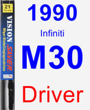 Driver Wiper Blade for 1990 Infiniti M30 - Vision Saver