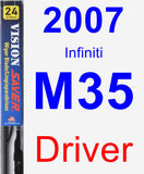 Driver Wiper Blade for 2007 Infiniti M35 - Vision Saver