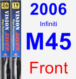 Front Wiper Blade Pack for 2006 Infiniti M45 - Vision Saver