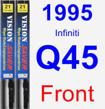 Front Wiper Blade Pack for 1995 Infiniti Q45 - Vision Saver