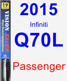 Passenger Wiper Blade for 2015 Infiniti Q70L - Vision Saver