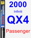 Passenger Wiper Blade for 2000 Infiniti QX4 - Vision Saver