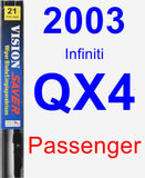 Passenger Wiper Blade for 2003 Infiniti QX4 - Vision Saver