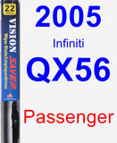 Passenger Wiper Blade for 2005 Infiniti QX56 - Vision Saver