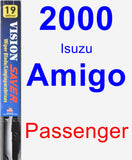 Passenger Wiper Blade for 2000 Isuzu Amigo - Vision Saver