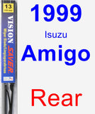 Rear Wiper Blade for 1999 Isuzu Amigo - Vision Saver