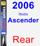 Rear Wiper Blade for 2006 Isuzu Ascender - Vision Saver