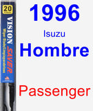 Passenger Wiper Blade for 1996 Isuzu Hombre - Vision Saver