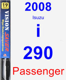 Passenger Wiper Blade for 2008 Isuzu i-290 - Vision Saver