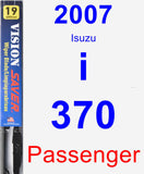 Passenger Wiper Blade for 2007 Isuzu i-370 - Vision Saver