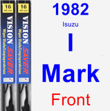 Front Wiper Blade Pack for 1982 Isuzu I-Mark - Vision Saver