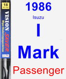 Passenger Wiper Blade for 1986 Isuzu I-Mark - Vision Saver