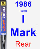 Rear Wiper Blade for 1986 Isuzu I-Mark - Vision Saver