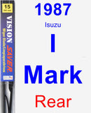 Rear Wiper Blade for 1987 Isuzu I-Mark - Vision Saver