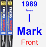 Front Wiper Blade Pack for 1989 Isuzu I-Mark - Vision Saver