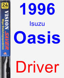 Driver Wiper Blade for 1996 Isuzu Oasis - Vision Saver