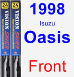 Front Wiper Blade Pack for 1998 Isuzu Oasis - Vision Saver