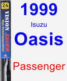 Passenger Wiper Blade for 1999 Isuzu Oasis - Vision Saver