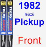 Front Wiper Blade Pack for 1982 Isuzu Pickup - Vision Saver