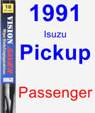 Passenger Wiper Blade for 1991 Isuzu Pickup - Vision Saver