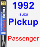 Passenger Wiper Blade for 1992 Isuzu Pickup - Vision Saver