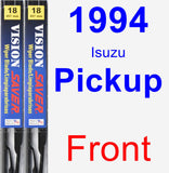 Front Wiper Blade Pack for 1994 Isuzu Pickup - Vision Saver