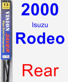 Rear Wiper Blade for 2000 Isuzu Rodeo - Vision Saver