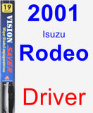 Driver Wiper Blade for 2001 Isuzu Rodeo - Vision Saver