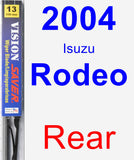 Rear Wiper Blade for 2004 Isuzu Rodeo - Vision Saver