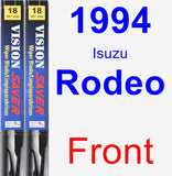 Front Wiper Blade Pack for 1994 Isuzu Rodeo - Vision Saver