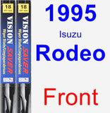 Front Wiper Blade Pack for 1995 Isuzu Rodeo - Vision Saver