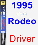 Driver Wiper Blade for 1995 Isuzu Rodeo - Vision Saver