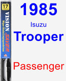 Passenger Wiper Blade for 1985 Isuzu Trooper - Vision Saver