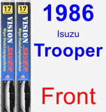 Front Wiper Blade Pack for 1986 Isuzu Trooper - Vision Saver