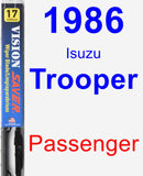 Passenger Wiper Blade for 1986 Isuzu Trooper - Vision Saver