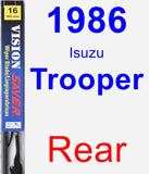 Rear Wiper Blade for 1986 Isuzu Trooper - Vision Saver