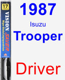 Driver Wiper Blade for 1987 Isuzu Trooper - Vision Saver