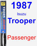 Passenger Wiper Blade for 1987 Isuzu Trooper - Vision Saver