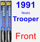 Front Wiper Blade Pack for 1991 Isuzu Trooper - Vision Saver