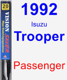 Passenger Wiper Blade for 1992 Isuzu Trooper - Vision Saver